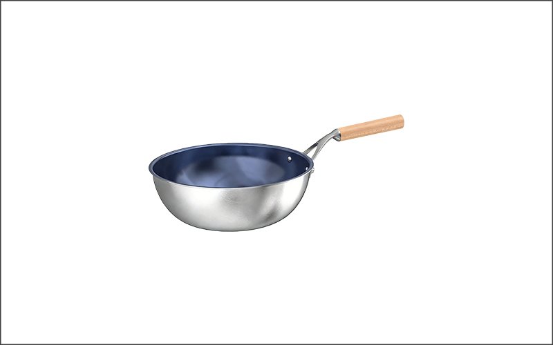 Titanium Flat-Bottomed Pot 【24cm】 - 3