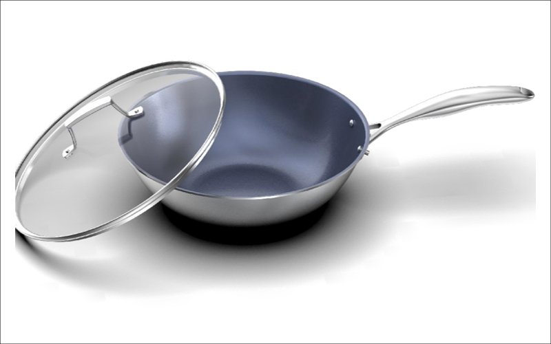 Titanium wok [32cm] - 1