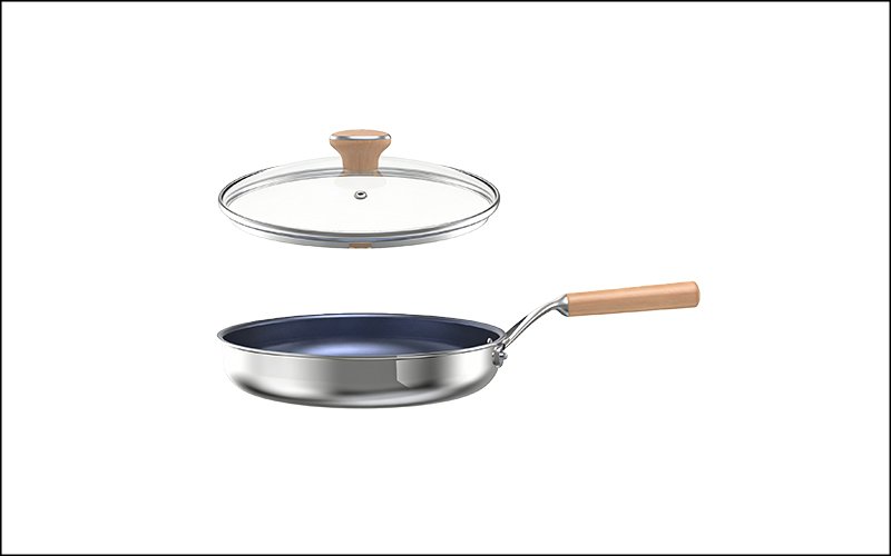 Titanium Frying Pan【Beechwood Handle】 - 1