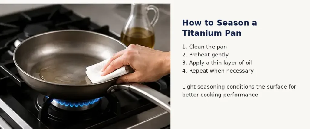 how-to-season-a-titanium-pan