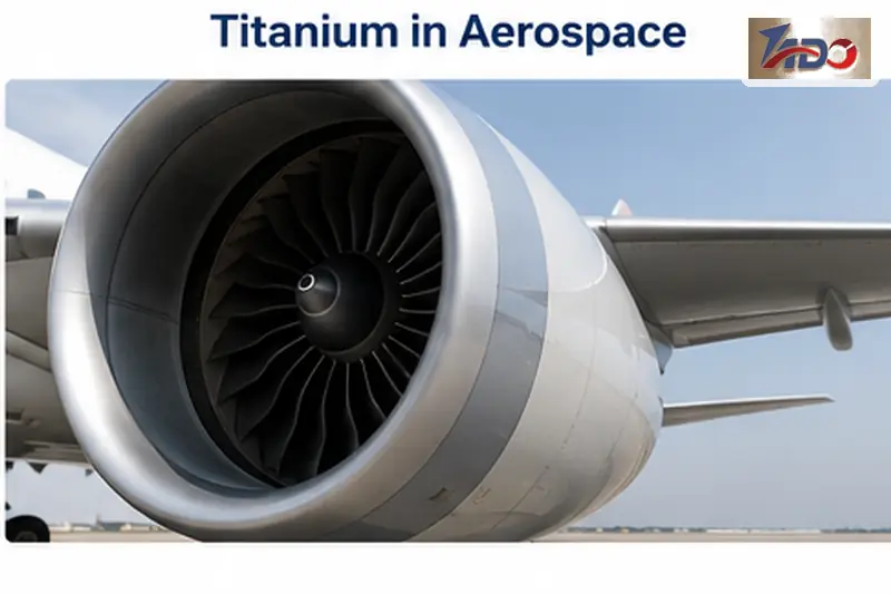 Titanium components used in aerospace and precision engineering where low weight, strength and low magnetic response are important