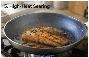 TADO titanium frying pan used for high heat searing