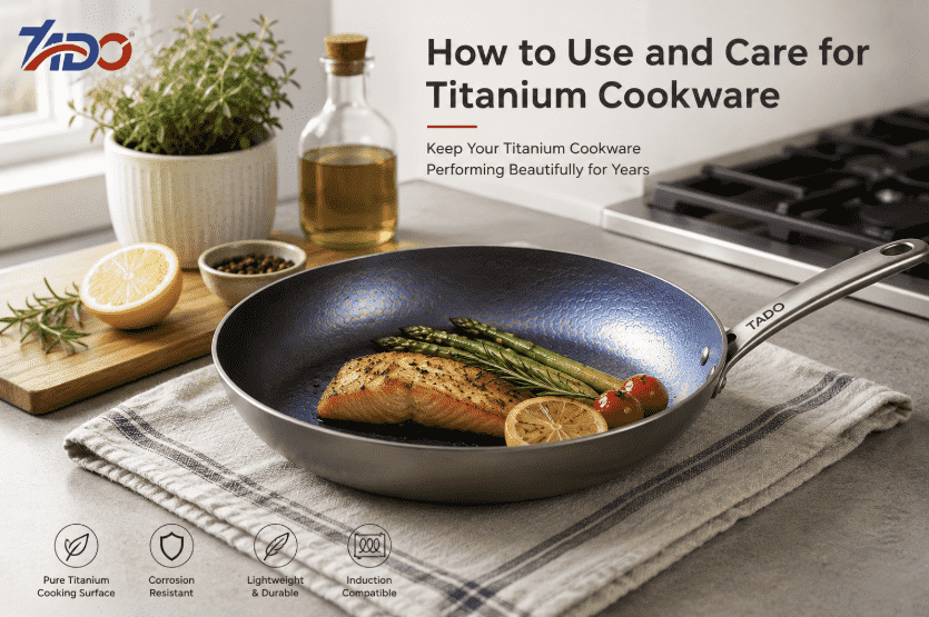 how to care titanium pan