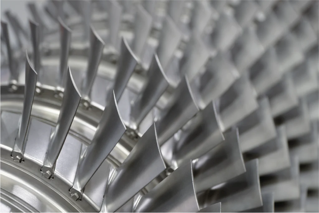 Aircraft engine turbine blades made for high-temperature aerospace applications