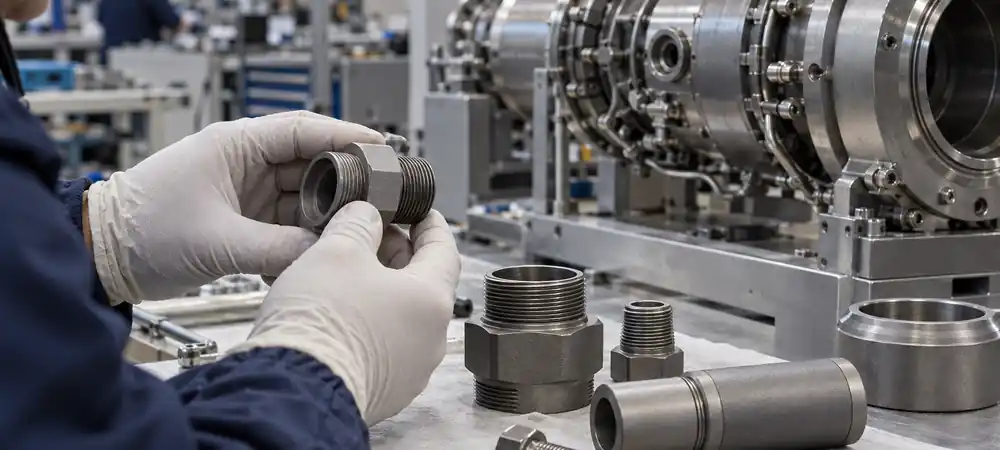 Micro-arc-oxidized titanium threaded components inspected for wear and galling resistance